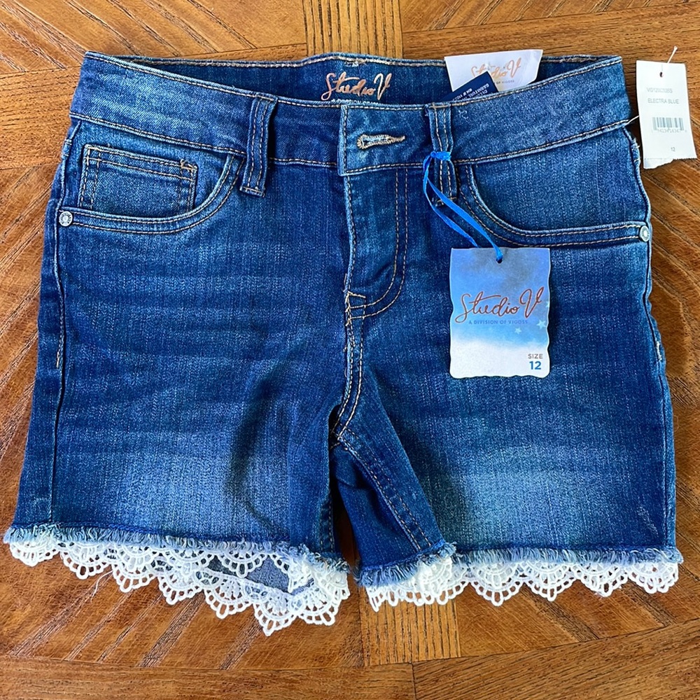 Denim shorts